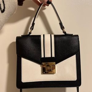 Black and white ALDO bag